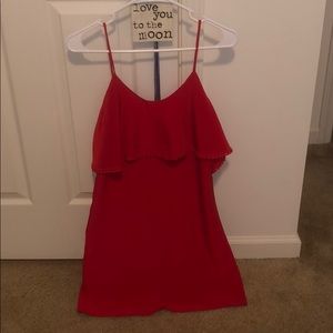 Size small red spaghetti strap dress
